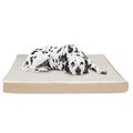 Pet Adobe Orthopedic Sherpa Top Pet Bed with Memory Foam and Removable Cover 44x35x4.75 Tan by Pet Adobe 561543ACI